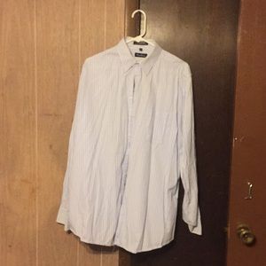 Vertical striped dress shirt